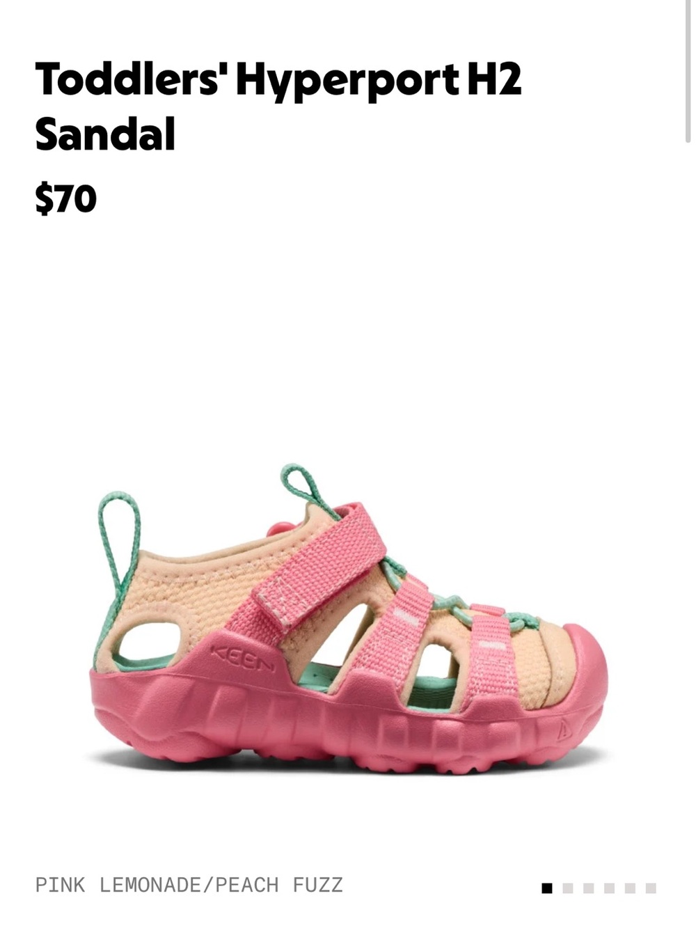 Keen Toddlers' Hyperport H2 Sandal